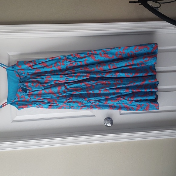 JCrew Lobster midi nap dress - Picture 2 of 3